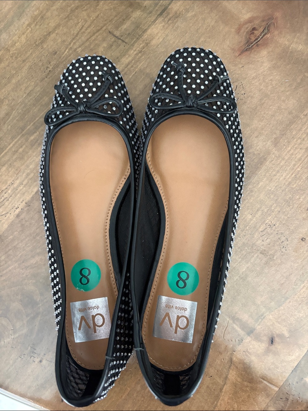 DV by Dolce Vita Black and White Polka Dot Ballet Flats